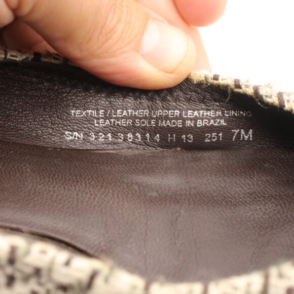 Tory Burch Serena Women's Size US 7 M Tweed Slip On Flat Ballet Shoes - Picture 3 of 11